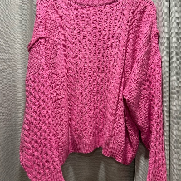 Altar'd State Vibrant Pink Knit Top - Picture 3 of 4